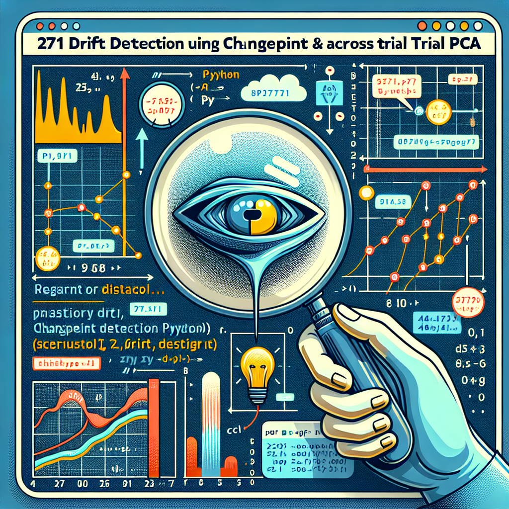 Visual representation of 271 drift detection using changepoint on across trial pca